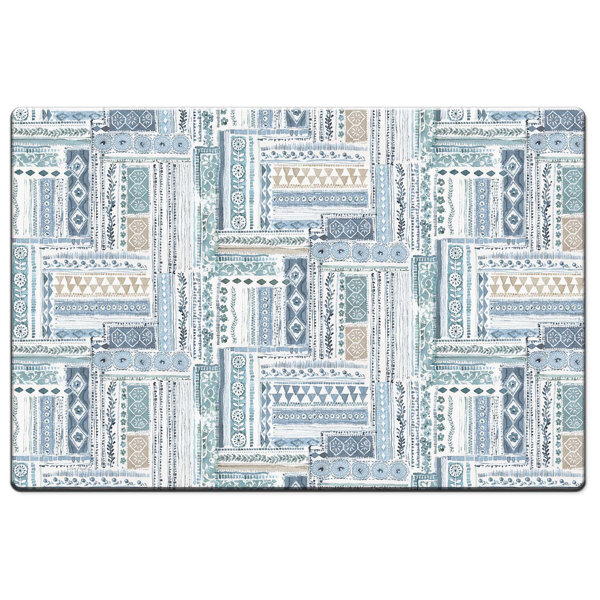 Counterart " Blue Escape" Decorative Vinyl Kitchen Comfort Floor Mat